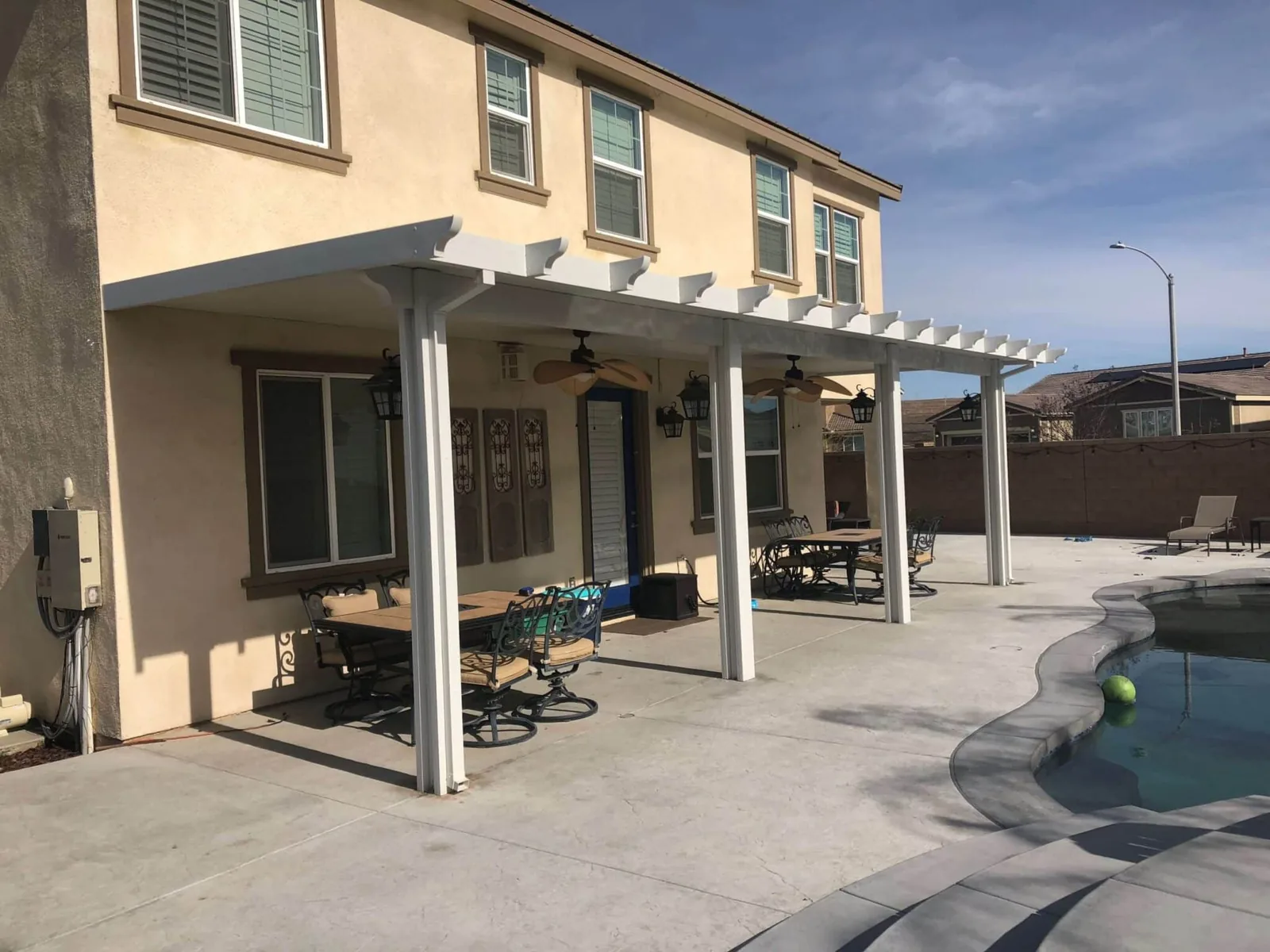 Covered outdoor living structure from the project gallery