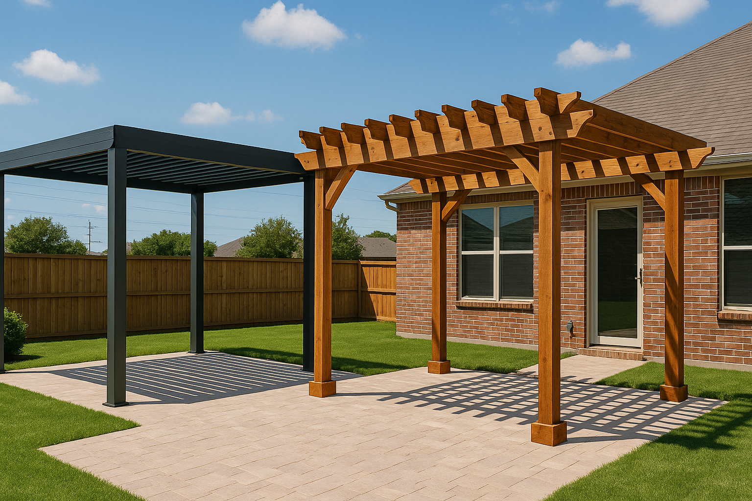 Aluminum Pergolas vs. Wooden Pergolas: Making the Right Choice 1 You are currently viewing Aluminum Pergolas vs. Wooden Pergolas: Making the Right Choice